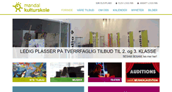 Desktop Screenshot of mandalkulturskole.no
